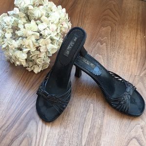 Black Steve Madden sandal heels